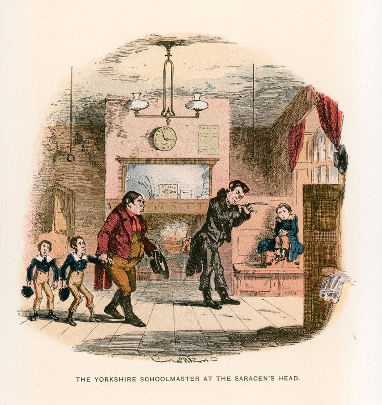 Illustrazione per Nicholas Nickleby da Hablot Knight Browne