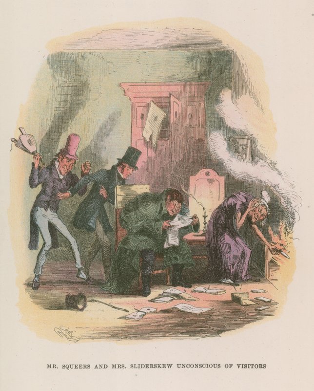 Illustrazione per Nicholas Nickleby da Hablot Knight Browne