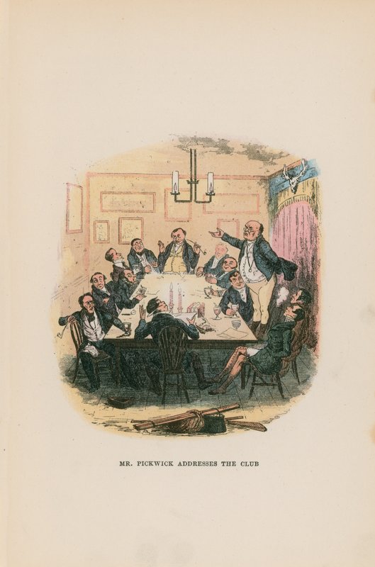 Illustrazione per Il Circolo Pickwick da Hablot Knight Browne