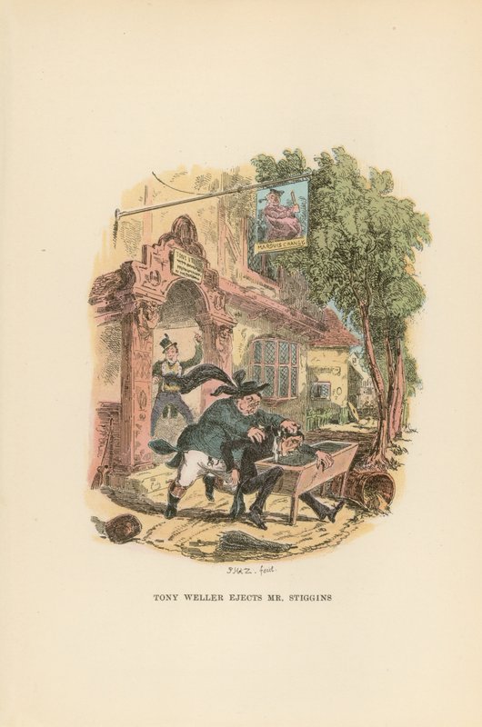 Illustrazione per Pickwick Papers da Hablot Knight Browne