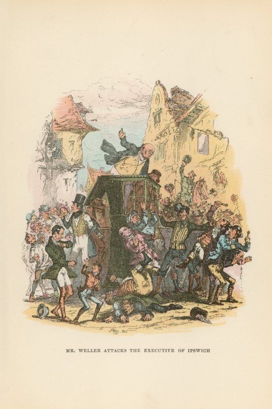 Illustrazione per Pickwick Papers da Hablot Knight Browne