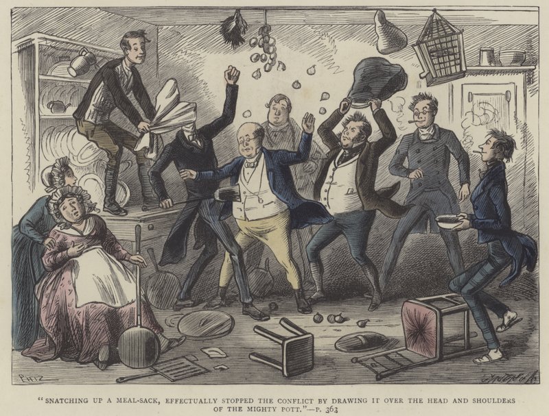 Illustrazione per Il Circolo Pickwick da Hablot Knight Browne