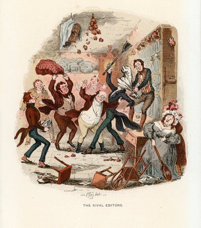Illustrazione per i Pickwick Papers da Hablot Knight Browne