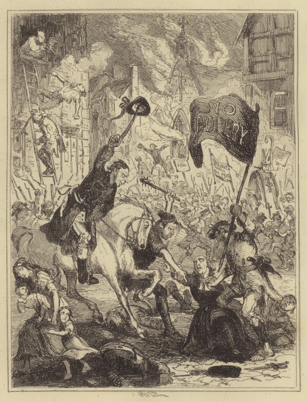 Le rivolte di Londra da Hablot Knight Browne