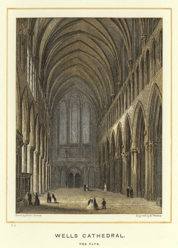 Cattedrale di Wells, la navata da Hablot Knight Browne