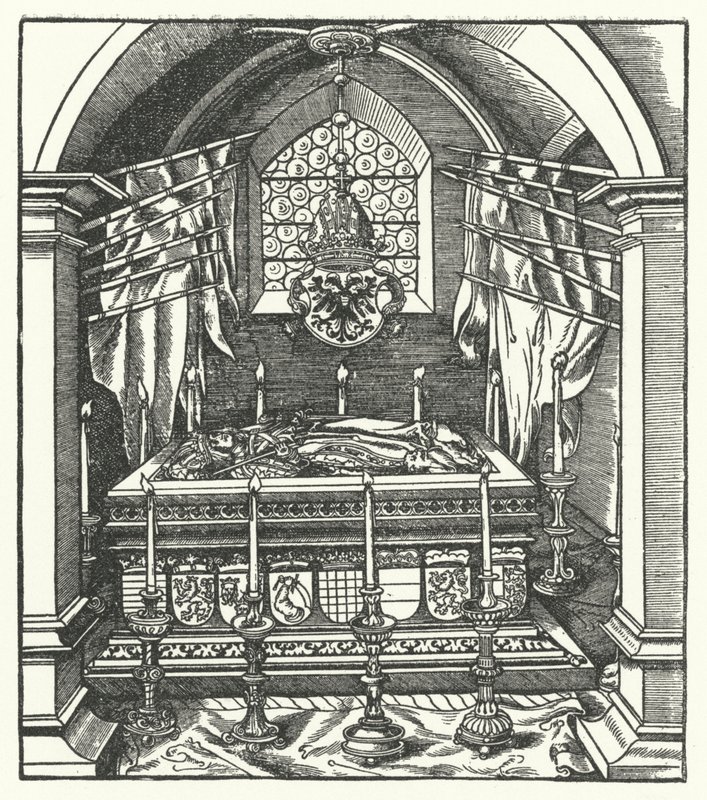 Un sarcofago degli Asburgo da Hans (after) Burgkmair