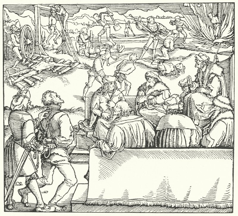 Tribunale (incisione) da Hans (after) Burgkmair