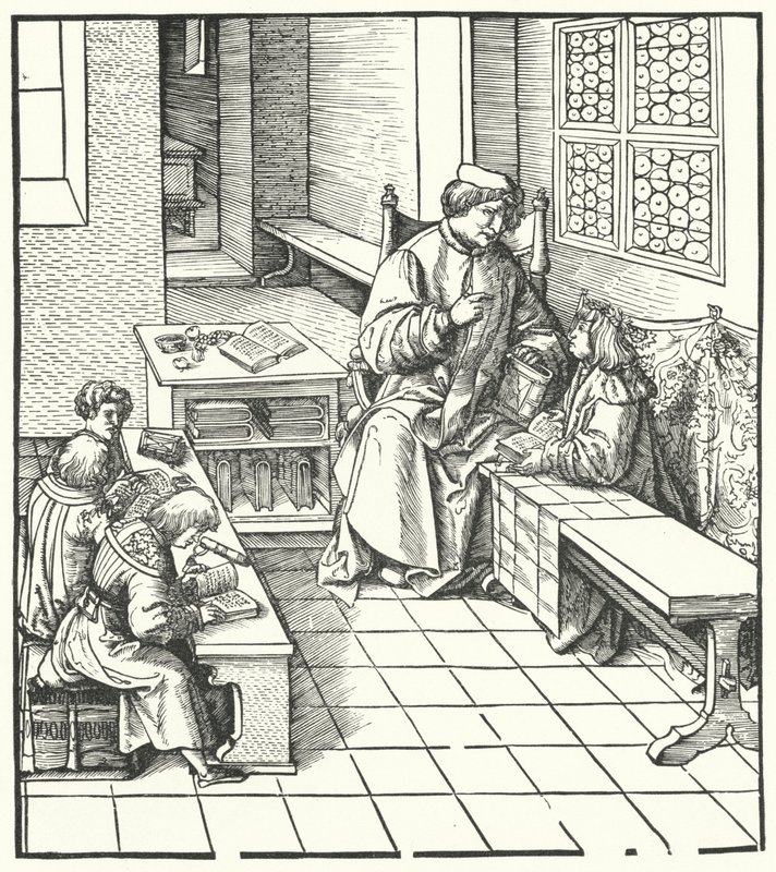Massimiliano riceve istruzioni da Hans (after) Burgkmair