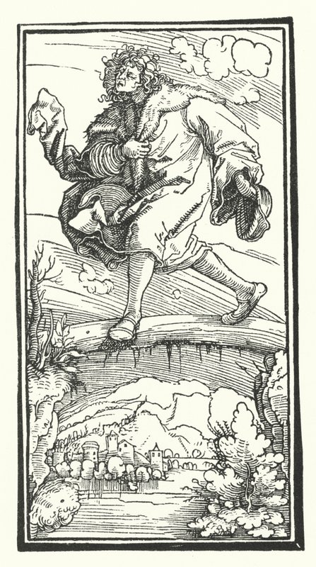 Xilografia da De Remediis Utriusque Fortunae (Rimedi per la Fortuna Buona e Cattiva) di Petrarca (incisione) da Hans (after) Burgkmair