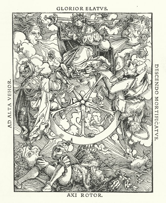 Xilografia da De Remediis Utriusque Fortunae (Rimedi per la Fortuna Buona e Cattiva) di Petrarca da Hans (after) Burgkmair