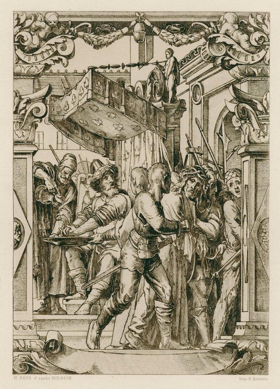 Gesù Cristo, Pilato si lava le mani da Hans (after) Holbein the Younger