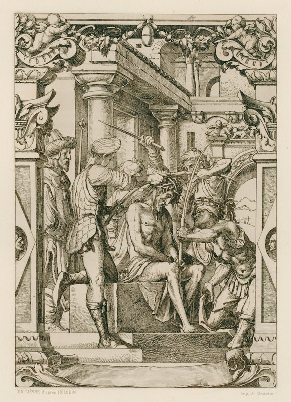 Gesù Cristo, incoronato di spine da Hans (after) Holbein the Younger