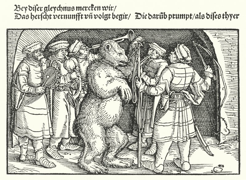 Gli addestratori di orsi da Hans Burgkmair