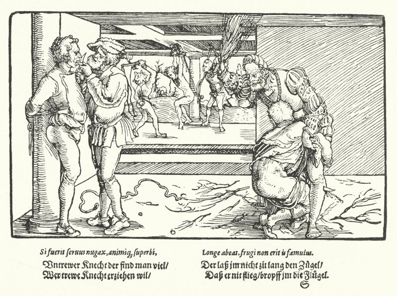 La punizione dei servi da Hans Burgkmair