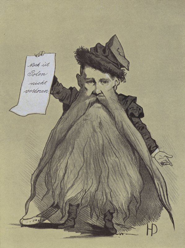 Caricatura del patriota polacco Franciszek Smolka da Hans Canon