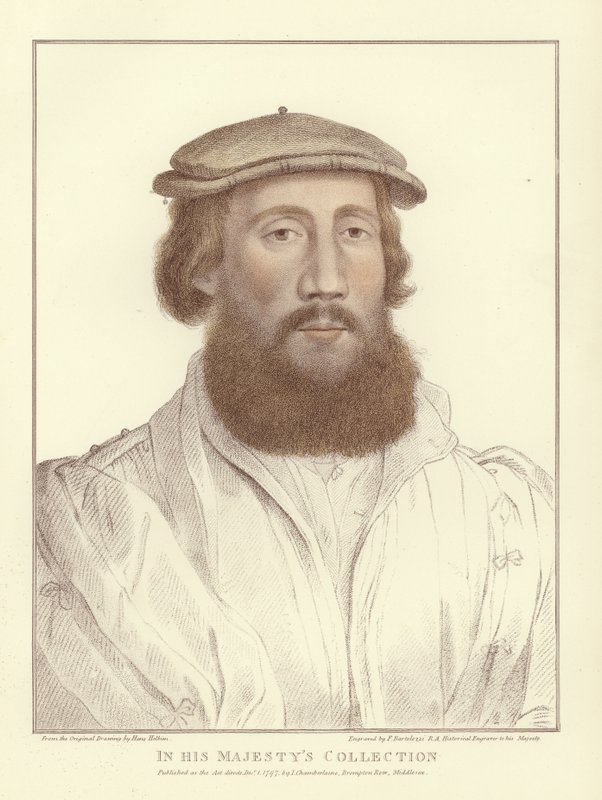 Uomo anonimo da Hans Holbein der Jüngere