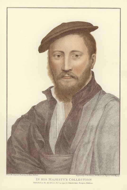 Uomo anonimo da Hans Holbein der Jüngere