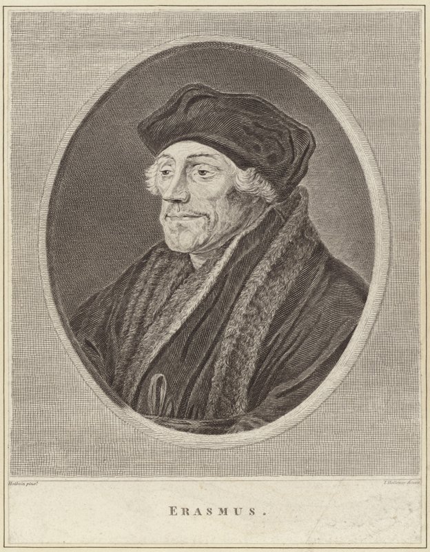 Ritratto di Desiderius Erasmus da Hans Holbein der Jüngere