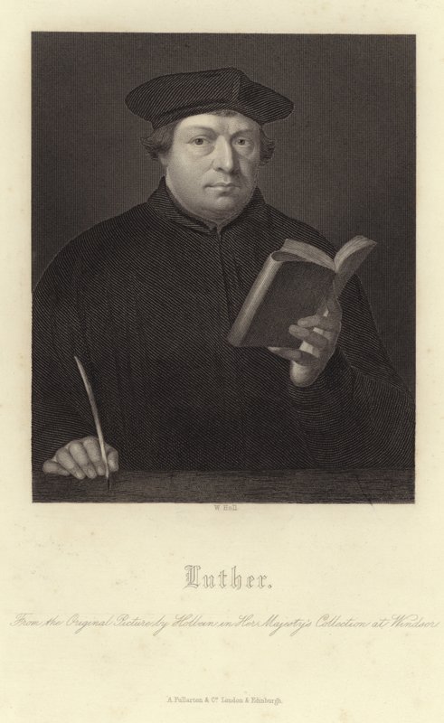Ritratto di Martin Lutero da Hans Holbein der Jüngere