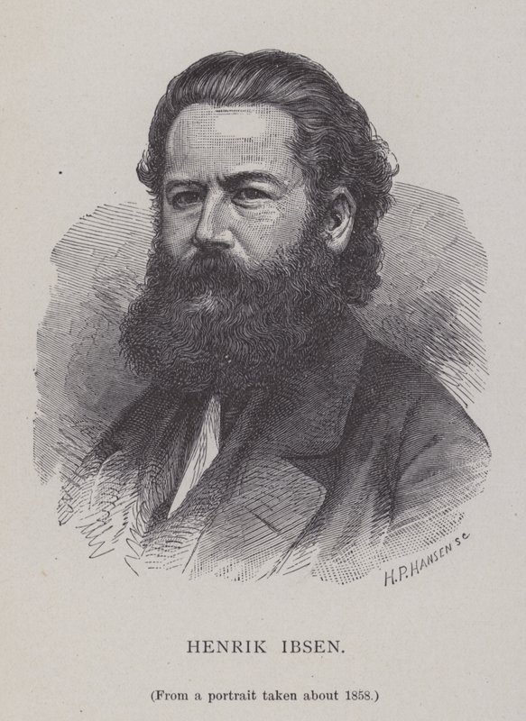 Henrik Ibsen, drammaturgo, regista teatrale e poeta norvegese da Hans Peter Hansen