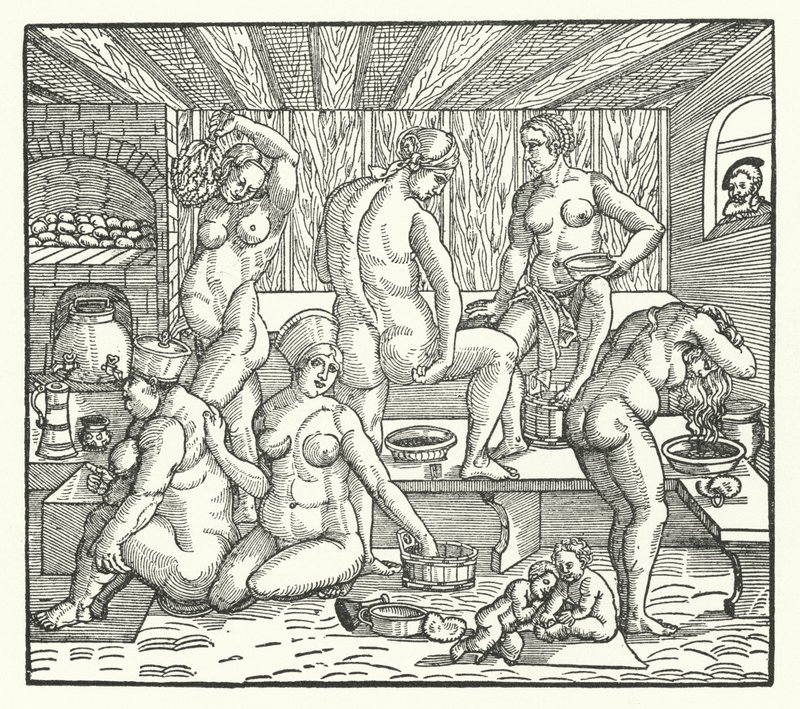 Donne che fanno il bagno da Hans Sebald Beham