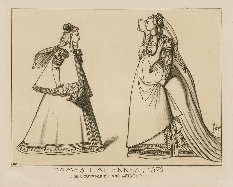 Donne italiane, 1572 da Hans Weigel