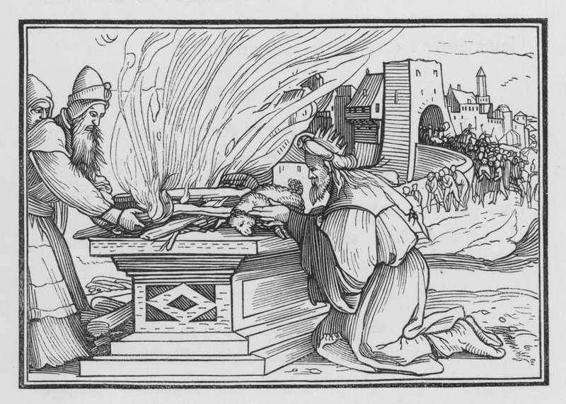 Acaz regna molto malvagiamente, 2 Re XVI, 12 da Hans after Holbein the Younger