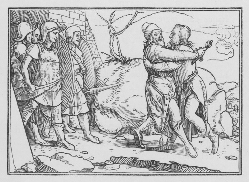 Amasa è Ucciso da Joab, 2 Samuele XX, 10 da Hans after Holbein the Younger
