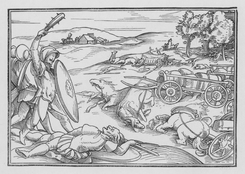 Davide Sconfigge Hadadezer e i Siri, 2 Samuele VIII, 3 da Hans after Holbein the Younger