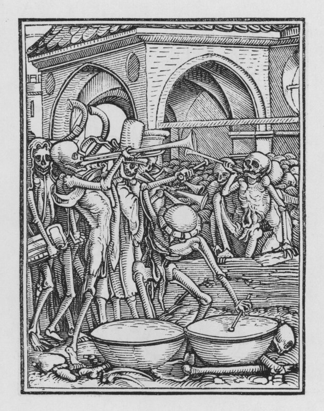 La danza della morte di Holbein: Un cimitero da Hans after Holbein the Younger