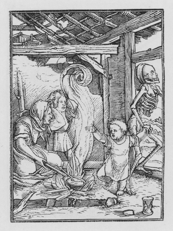 La danza della morte di Holbein: Il bambino da Hans after Holbein the Younger