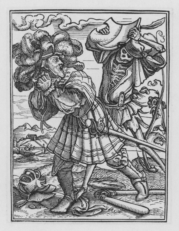 La danza della morte di Holbein: Il conte da Hans after Holbein the Younger