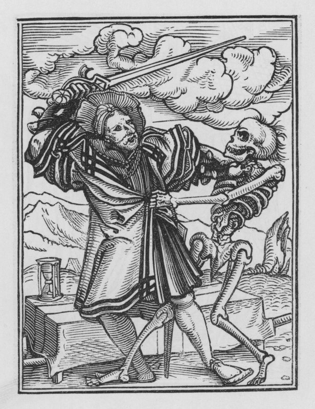 La danza della morte di Holbein: Il gentiluomo da Hans after Holbein the Younger