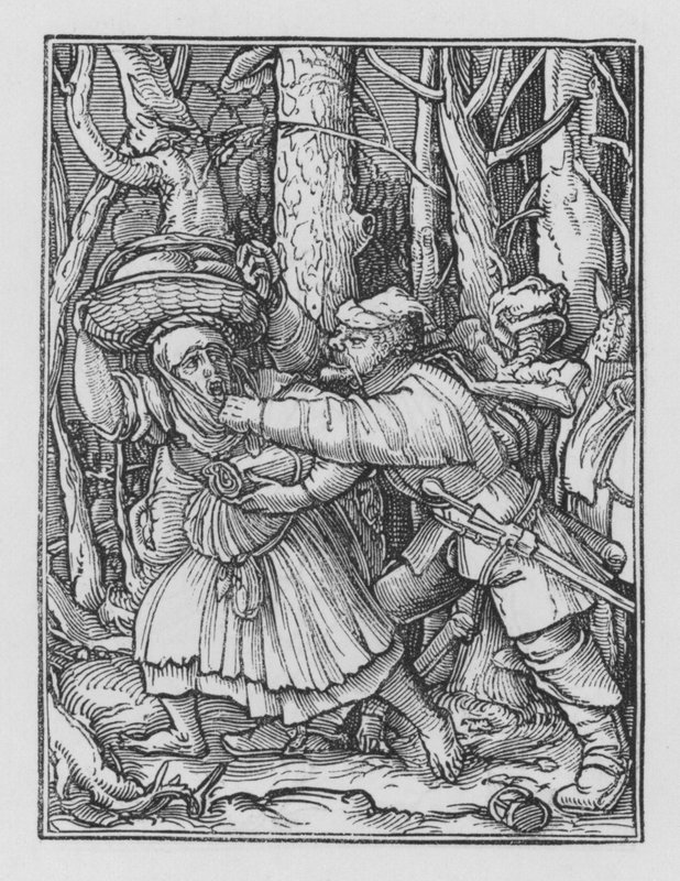 La danza della morte di Holbein: Il ladro da Hans after Holbein the Younger