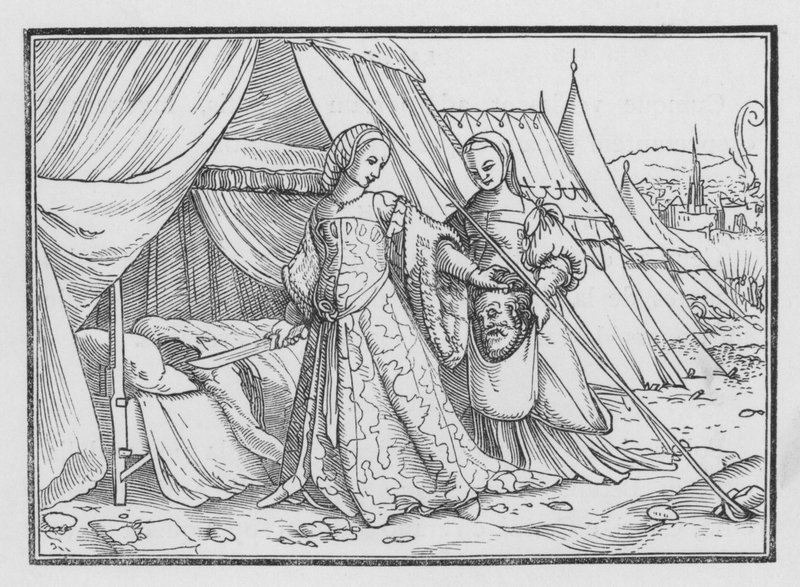 Giuditta taglia la testa di Oloferne, Giuditta XIII, 8 da Hans after Holbein the Younger