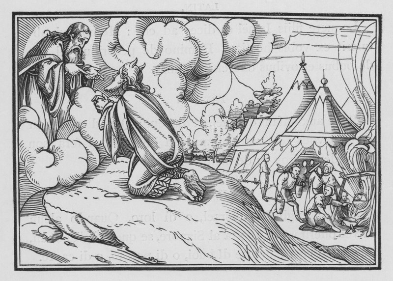 Mosè Consacra Aronne e i Suoi Figli, Levitico VIII, 1-3 da Hans after Holbein the Younger