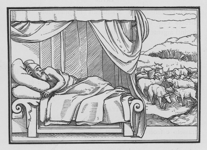 I Due Sogni del Faraone, Genesi XLI, 8 da Hans after Holbein the Younger