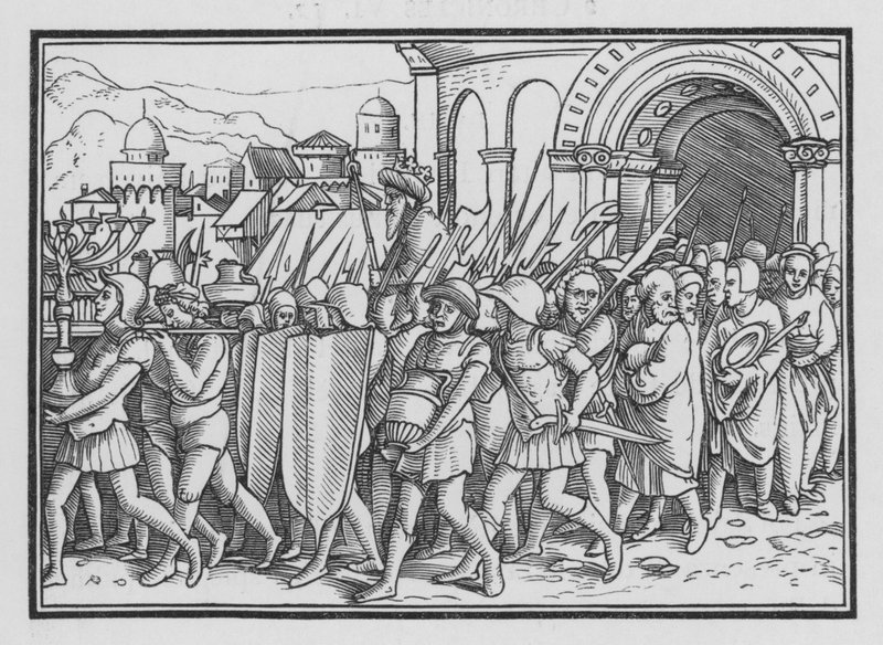 Shishak Saccheggia Gerusalemme, 2 Cronache XII, 9 da Hans after Holbein the Younger