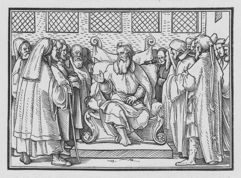 La genealogia da Adamo recitata, 1 Cronache IX, 1 da Hans after Holbein the Younger