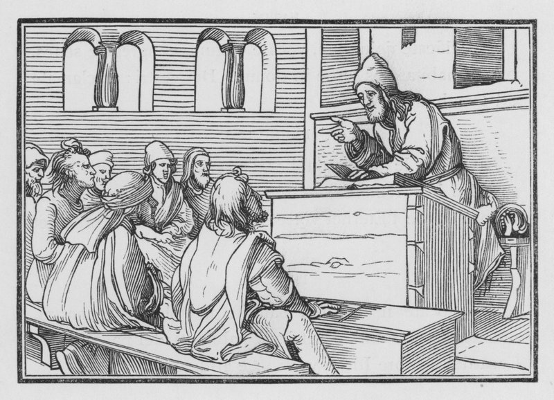 La profezia di Amos, Amos I, 1 da Hans after Holbein the Younger