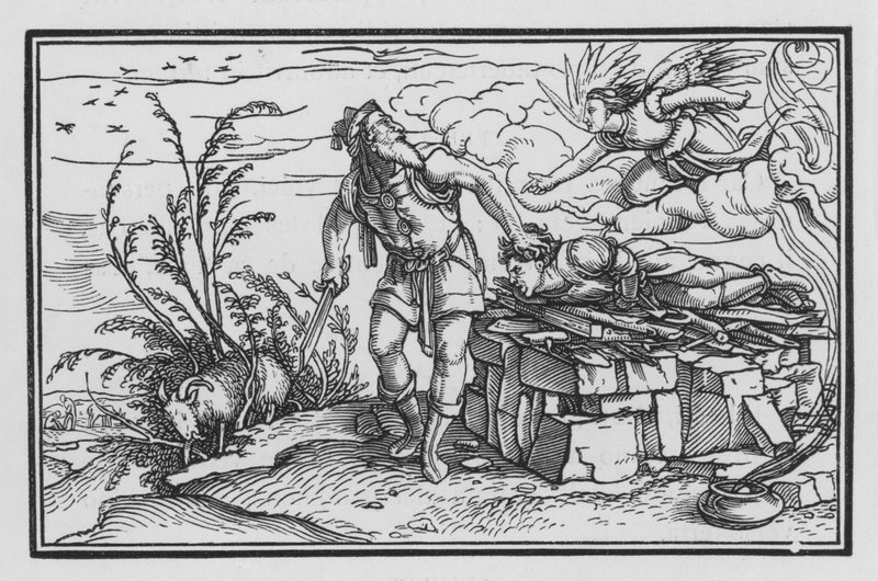 La Prova della Fede di Abramo, Genesi XXII, 10 da Hans after Holbein the Younger