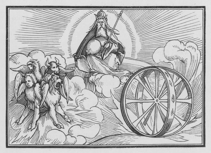 La visione di Ezechiele, Ezechiele I, 28 da Hans after Holbein the Younger