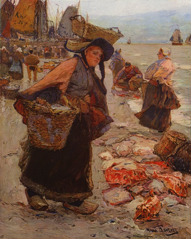 Mercato del pesce olandese da Hans von Bartels