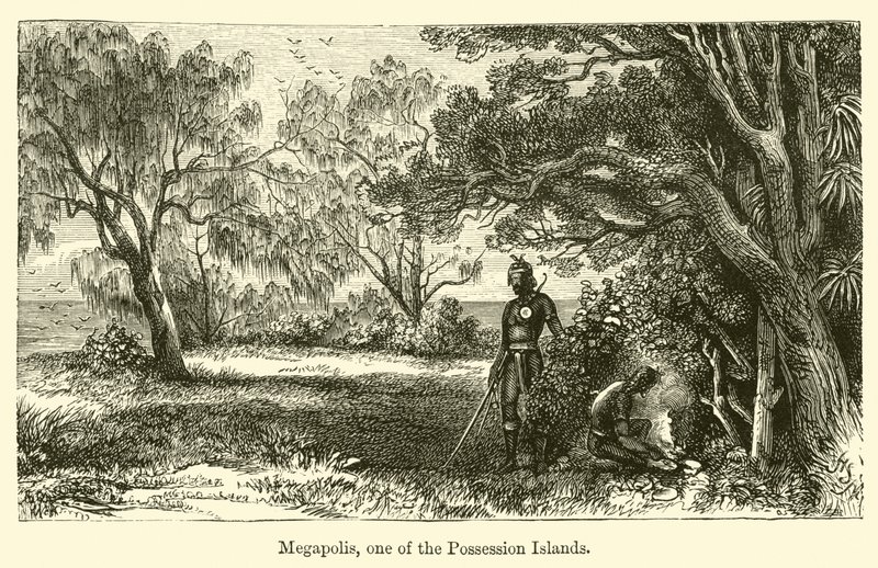 Megapolis, una delle isole Possession da Harden Sidney Melville