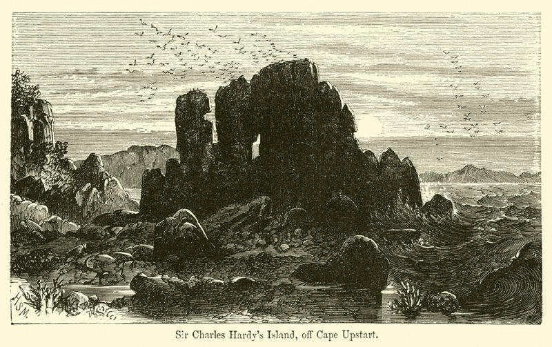 Isola di Sir Charles Hardy, al largo di Cape Upstart da Harden Sidney Melville