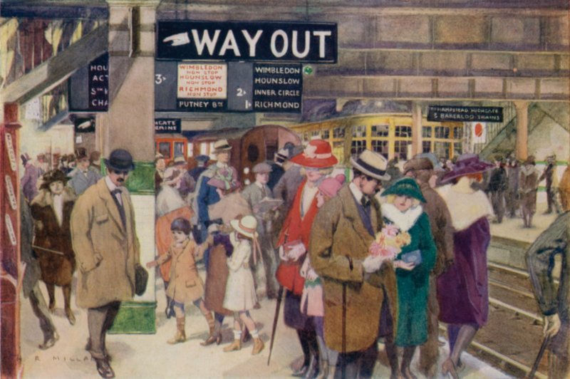 Charing Cross, il centro di interscambio del traffico ferroviario sotterraneo di Londra da Harold Robert Millar