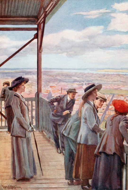 Dalla vedetta, Mount Royal, Montreal da Harold Copping
