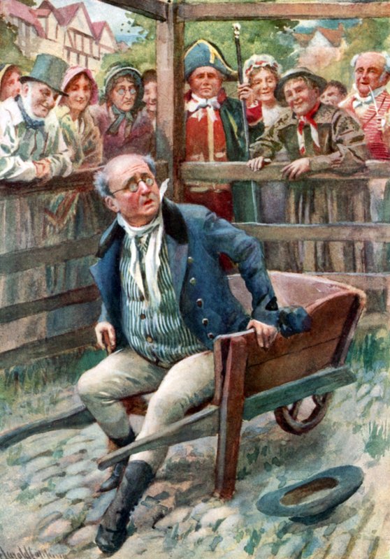 Mr. Pickwick nella sterlina da Harold Copping