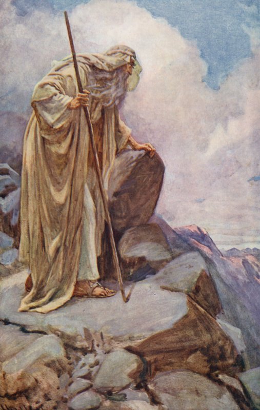 Antico Testamento: Mosè sul Monte Pisgah da Harold Copping