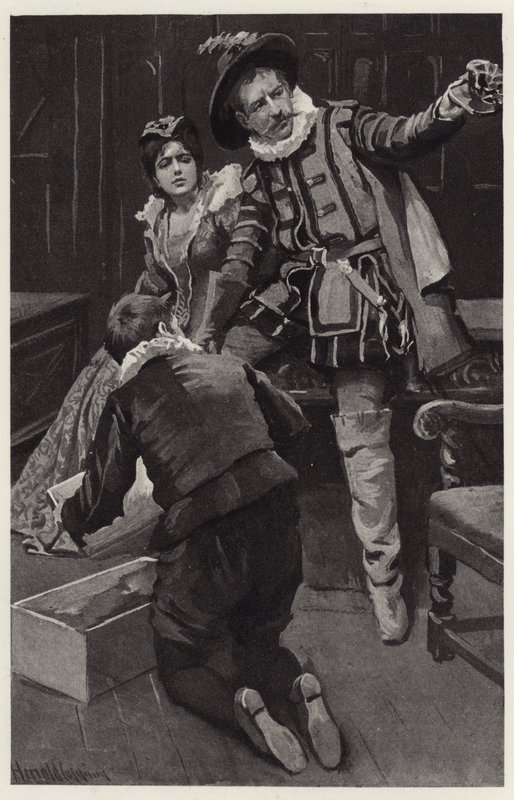 Petruchio iniziò a tempestare di nuovo, dicendo che il cappello era modellato in una scodella da Harold Copping